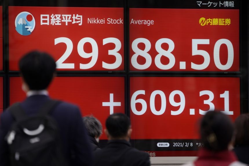 Chứng khoán châu Á lập kỷ lục mới Chứng khoán châu Á lập kỷ lục mới