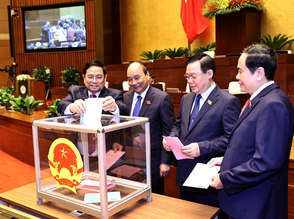 Quốc hội phê chuẩn bổ nhiệm 12 bộ trưởng và thành viên chính phủ