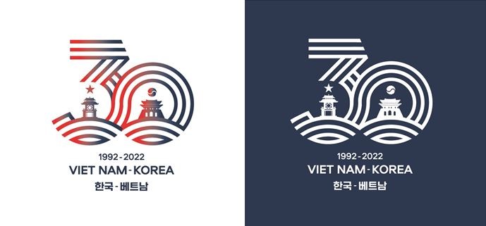 Tình hữu nghị 30 năm Việt Nam-Hàn Quốc qua thiết kế logo đặc biệt