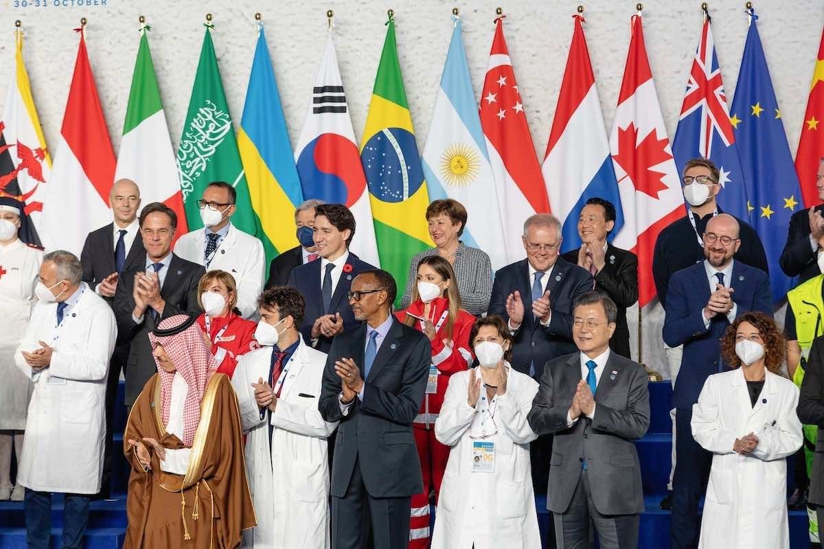 “Gia đình” G20 tại Fontana di Trevi, Italy tháng 10/2021. (Nguồn: IMF)