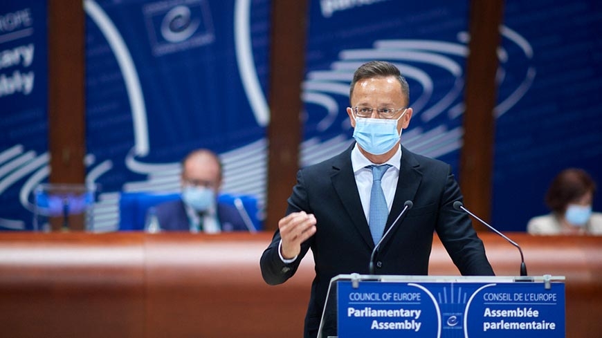 Ngoại trưởng Hungary Péter Szijjártó cảnh báo nguy cơ gia tăng làn sóng di cư mới. (Nguồn: PAS) Ngoại trưởng Hungary Péter Szijjártó cảnh báo nguy cơ gia tăng làn sóng di cư mới. (Nguồn: PAS)