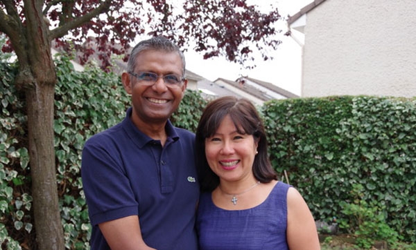 Jean-Marie Pognon và vợ. 