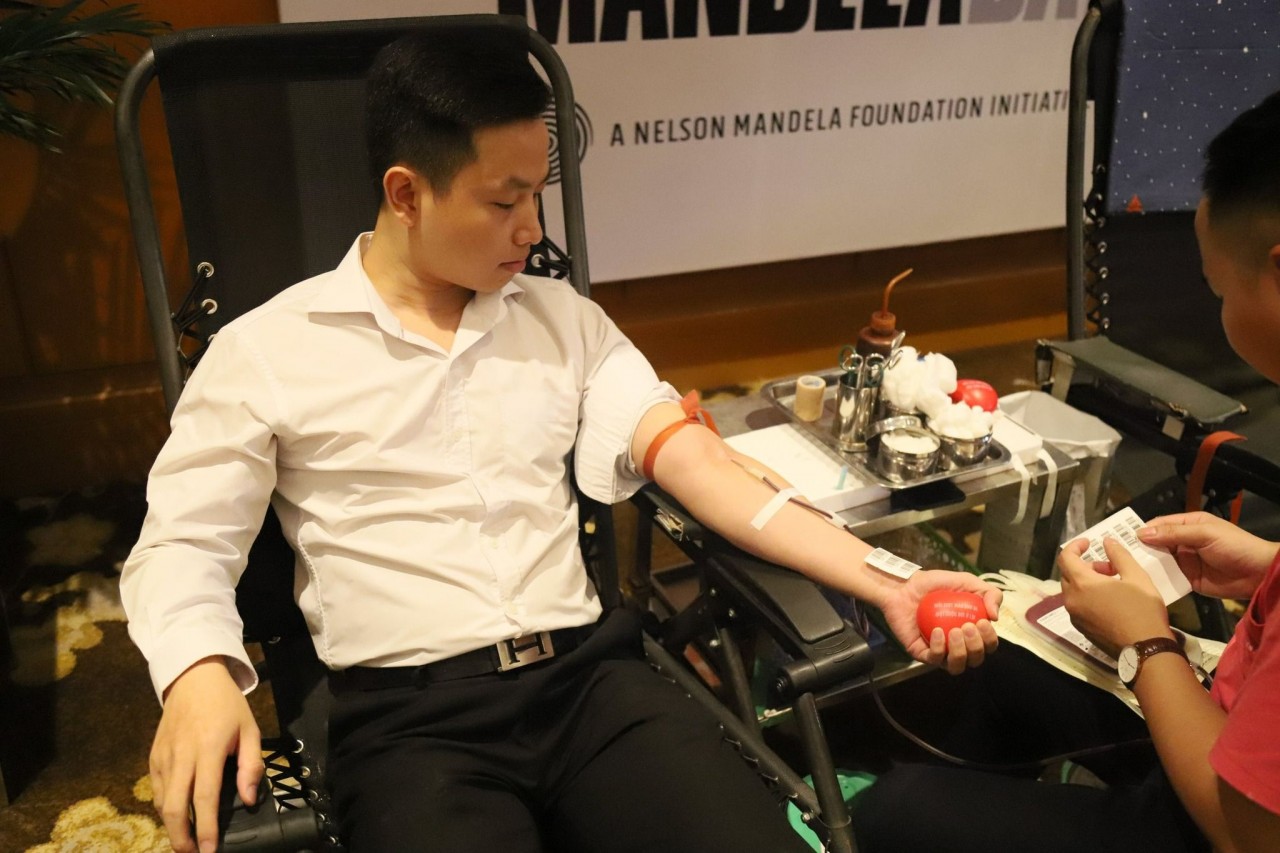 Sự kiện hiến máu nhân đạo hưởng ứng Ngày Nelson Mandela