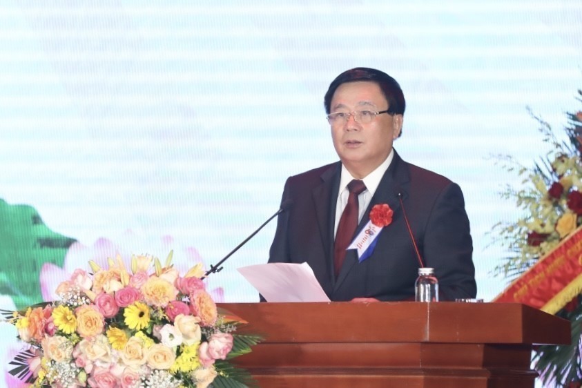 GS.TS Nguyễn Xuân Thắng, Uỷ viên Bộ Chính trị, Giám đốc Học viện Chính trị quốc gia Hồ Chí Minh, Chủ tịch Hội đồng Lý luận Trung ương phát biểu. (Nguồn: TTXVN