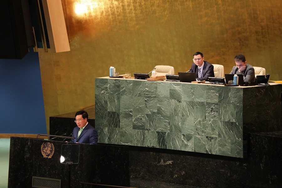 Phó Thủ tướng Thường trực Phạm Bình Minh: Tăng cường đoàn kết và quan hệ đối tác quốc tế  trong giải quyết các thách thức toàn cầu