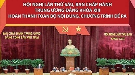 Hội nghị Trung ương 6 hoàn thành toàn bộ nội dung, chương trình đề ra