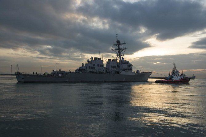 Tàu chiến Mỹ tiến vào Biển Đông. (Nguồn: AFP)