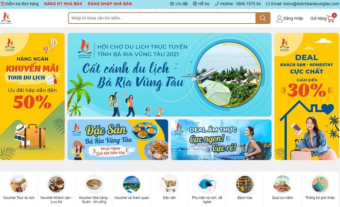 Ngày 23/12, Ủy ban nhân dân tỉnh Bà Rịa-Vũng Tàu đã khai mạc Hội chợ Du lịch trực tuyến “Cất cánh Du lịch Bà Rịa-Vũng Tàu 2021”. (Ảnh chụp màn hình)