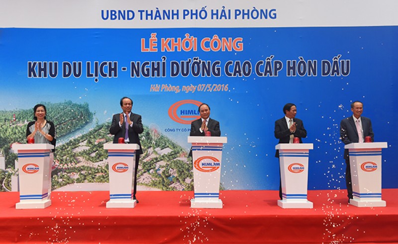 thu tuong du le khoi cong du an du lich hon dau hai phong
