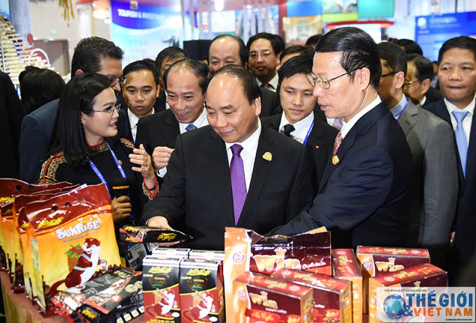 Thủ tướng dự Lễ khai mạc CAEXPO và CABIS lần thứ 13 thu tuong du le khai mac caexpo va cabis lan thu 13