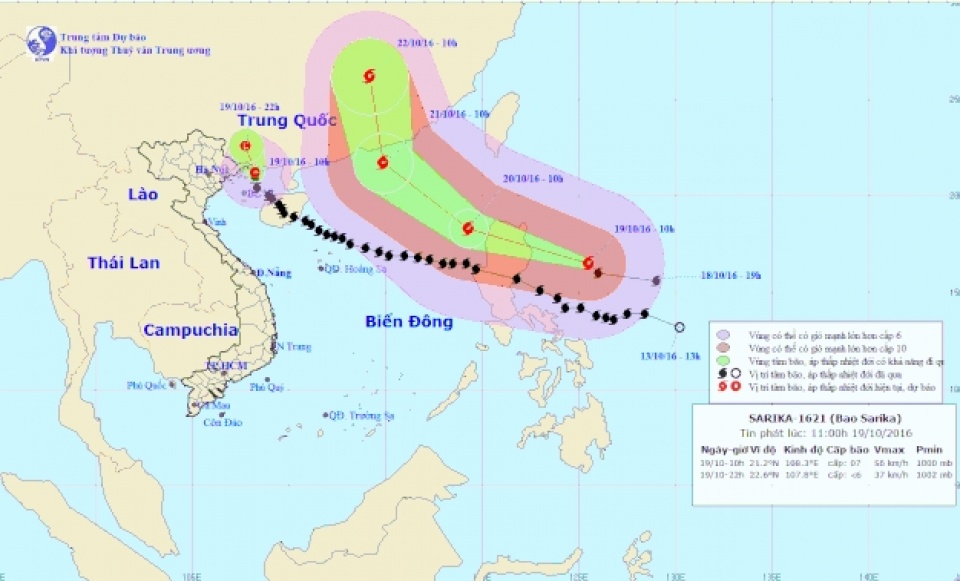bao so 7 vao vung bien quang ninh suy yeu thanh ap thap nhiet doi