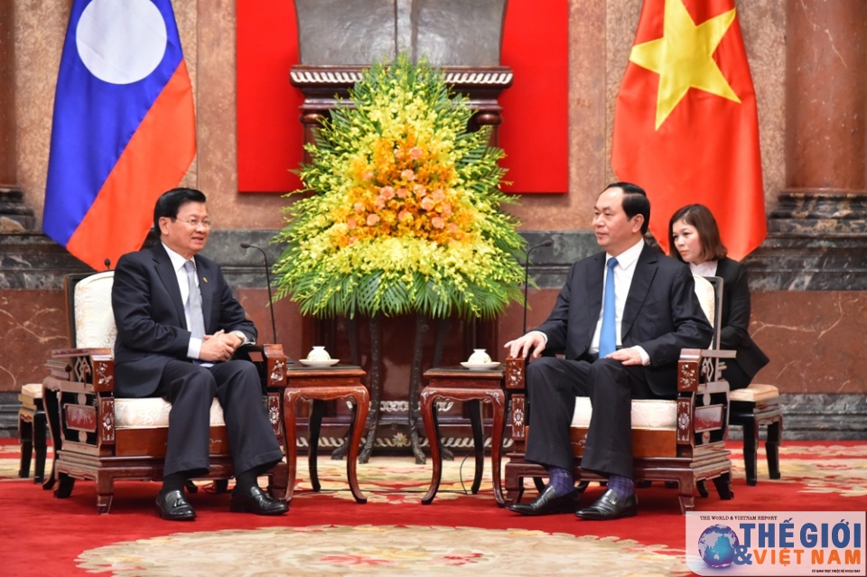 chu tich nuoc tran dai quang tiep thu tuong lao thongloun sisoulith