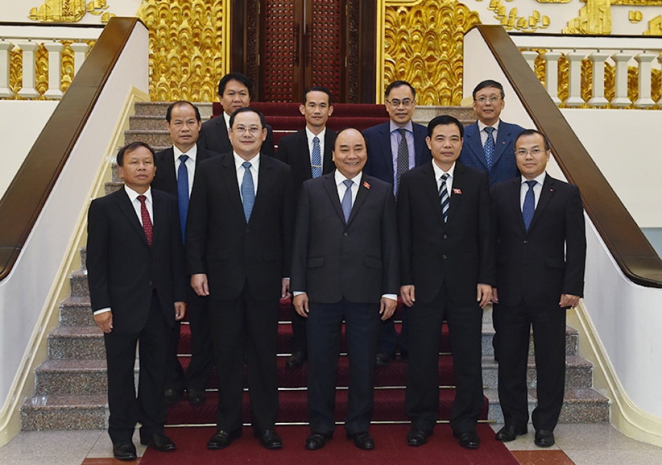 thu tuong nguyen xuan phuc tiep pho thu tuong lao sonsay siphandone