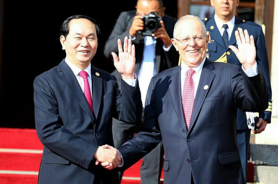 Chủ tịch nước Trần Đại Quang hội đàm với Tổng thống Peru chu tich nuoc tran dai quang hoi dam voi tong thong peru