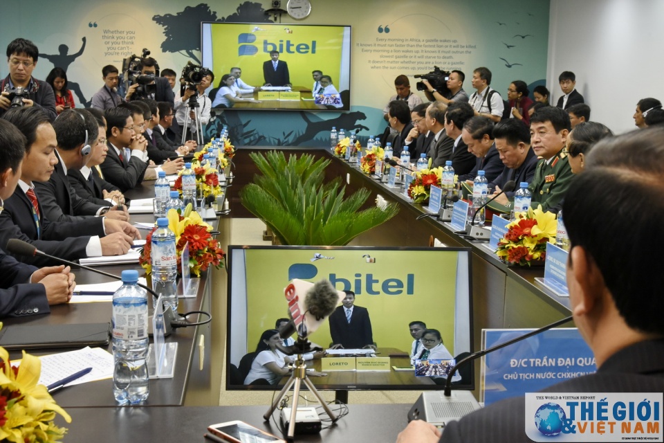 chu tich nuoc tran dai quang tham cong ty viettel tai peru