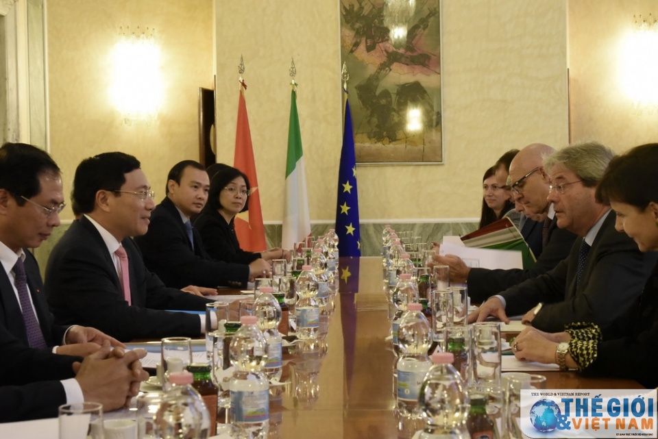pho thu tuong bo truong ngoai giao pham binh minh hoi dam voi bo truong ngoai giao italy