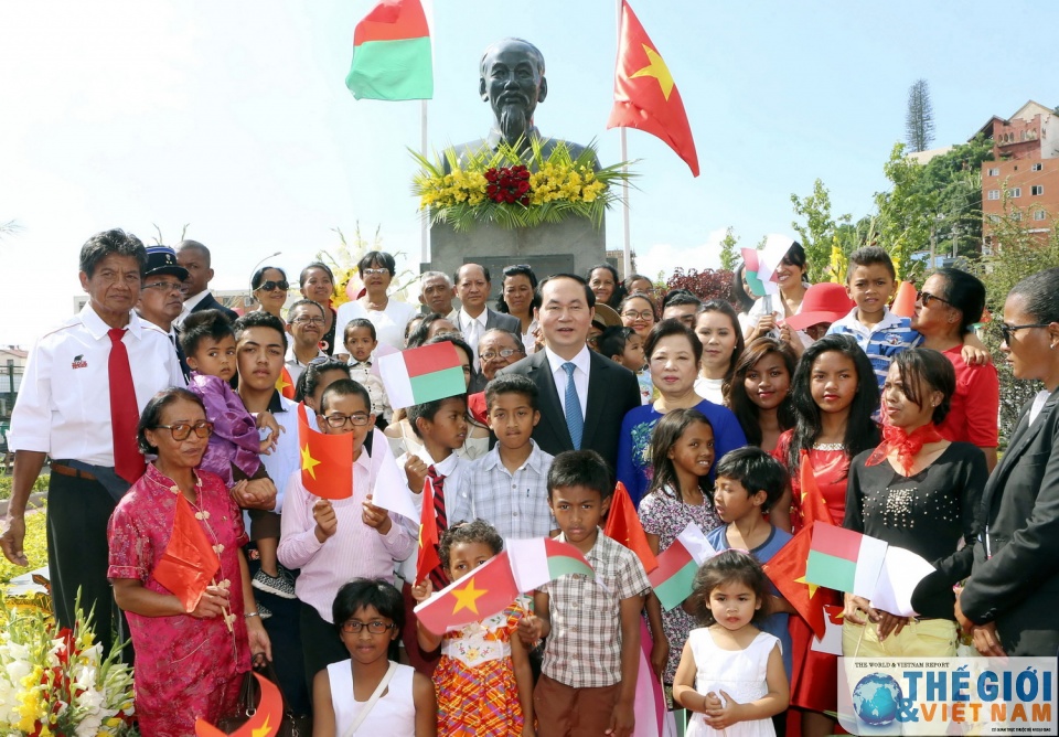 cuoc gap dac biet cua chu tich nuoc voi cong dong nguoi madagascar goc viet