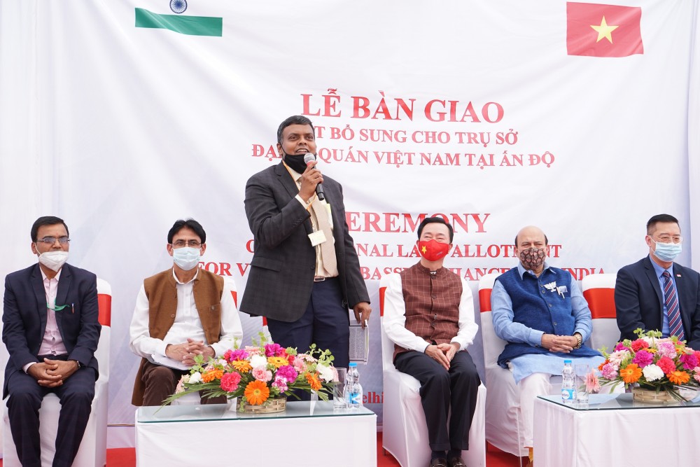 Đại sứ quán Việt Nam tại Ấn Độ nhận bàn giao 300m2 đất