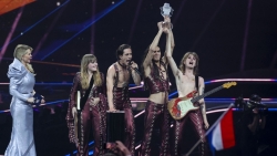 Ban nhạc rock and roll của Italy lên ngôi tại cuộc thi giọng hát hay châu Âu Eurovision