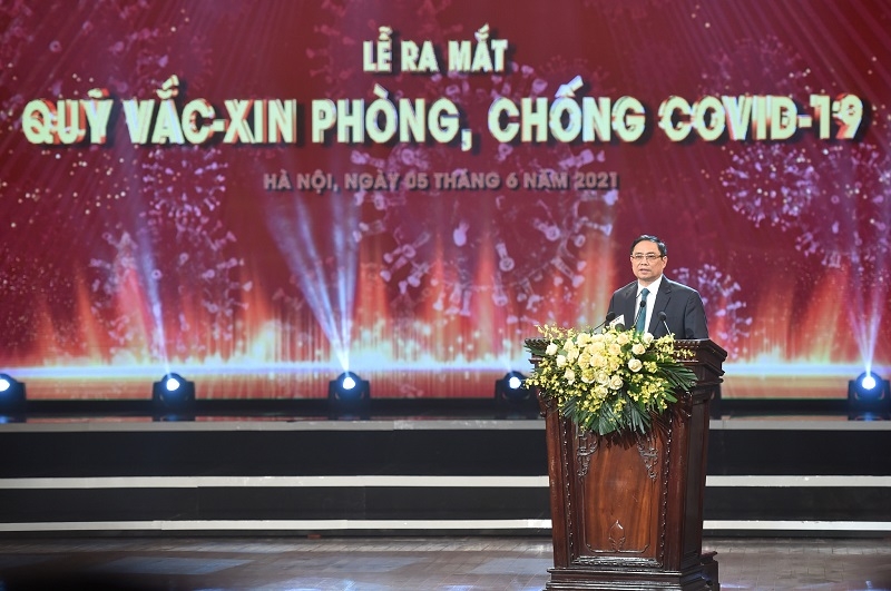 Ra mắt Quỹ vaccine phòng chống Covid-19, Thủ tướng Phạm Minh Chính khẳng định trân trọng mọi đóng góp của người dân
