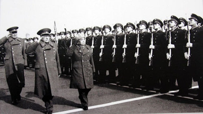 Đại tướng Võ Nguyên Giáp trong một lần thăm Liên Xô (cũ) năm 1977 - Ảnh tư liệu