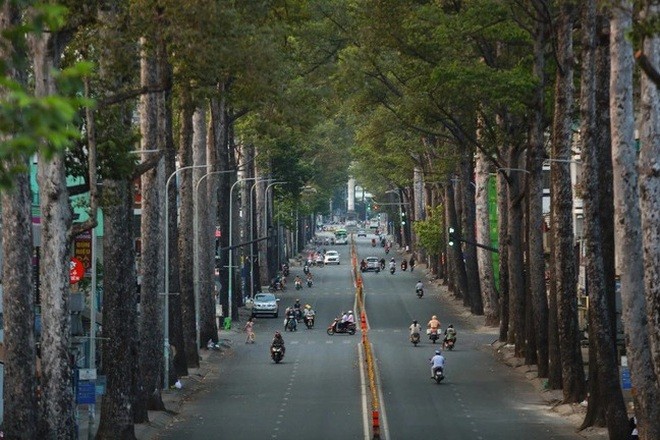 Đường phố TP. Hồ Chí Minh trong những ngày giãn cách xã hội nhằm chống dịch Covid-19. (Nguồn: )