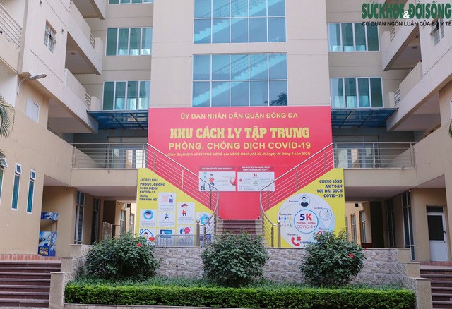 Quận Đống Đa thiết lập cơ sở thu dung, điều trị bệnh nhân mắc COVID-19 nhẹ/không triệu chứng tại KTX trường Đại học Thủy Lợi. (Nguồn: SK&ĐS)
