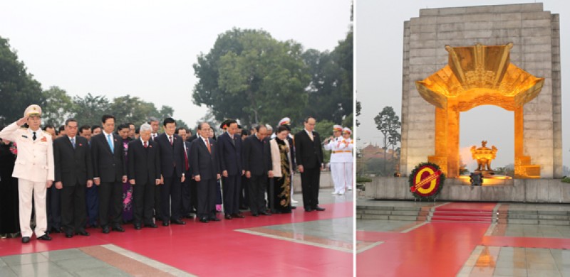 cac dai bieu du dai hoi dang toan quoc lan thu xii vieng chu tich ho chi minh