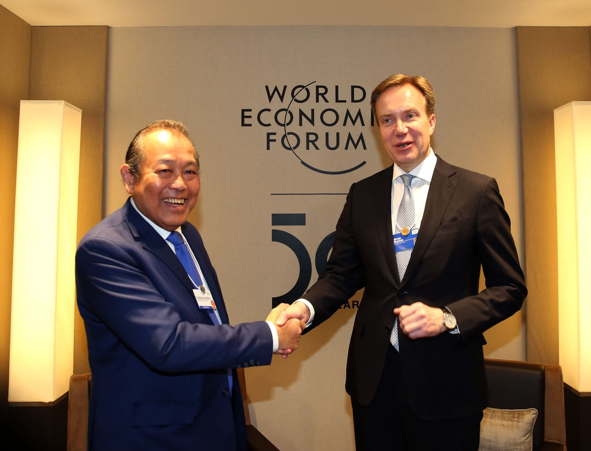 Phó Thủ tướng Thường trực tham dự các phiên họp của WEF Davos 50, phát biểu về 'Triển vọng Chiến lược ASEAN' pho thu tuong thuong truc tham du cac phien hop cua hoi nghi wef davos