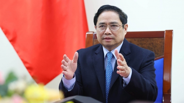 Thủ tướng Chính phủ Phạm Minh Chính điện đàm với Thủ tướng Trung Quốc Lý Khắc Cường