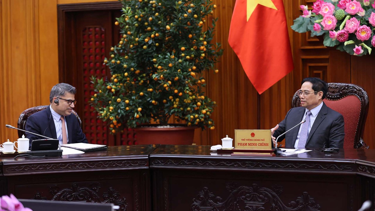 Thủ tướng Phạm Minh Chính tiếp Chủ tịch kiêm Tổng Giám đốc AstraZeneca Việt Nam