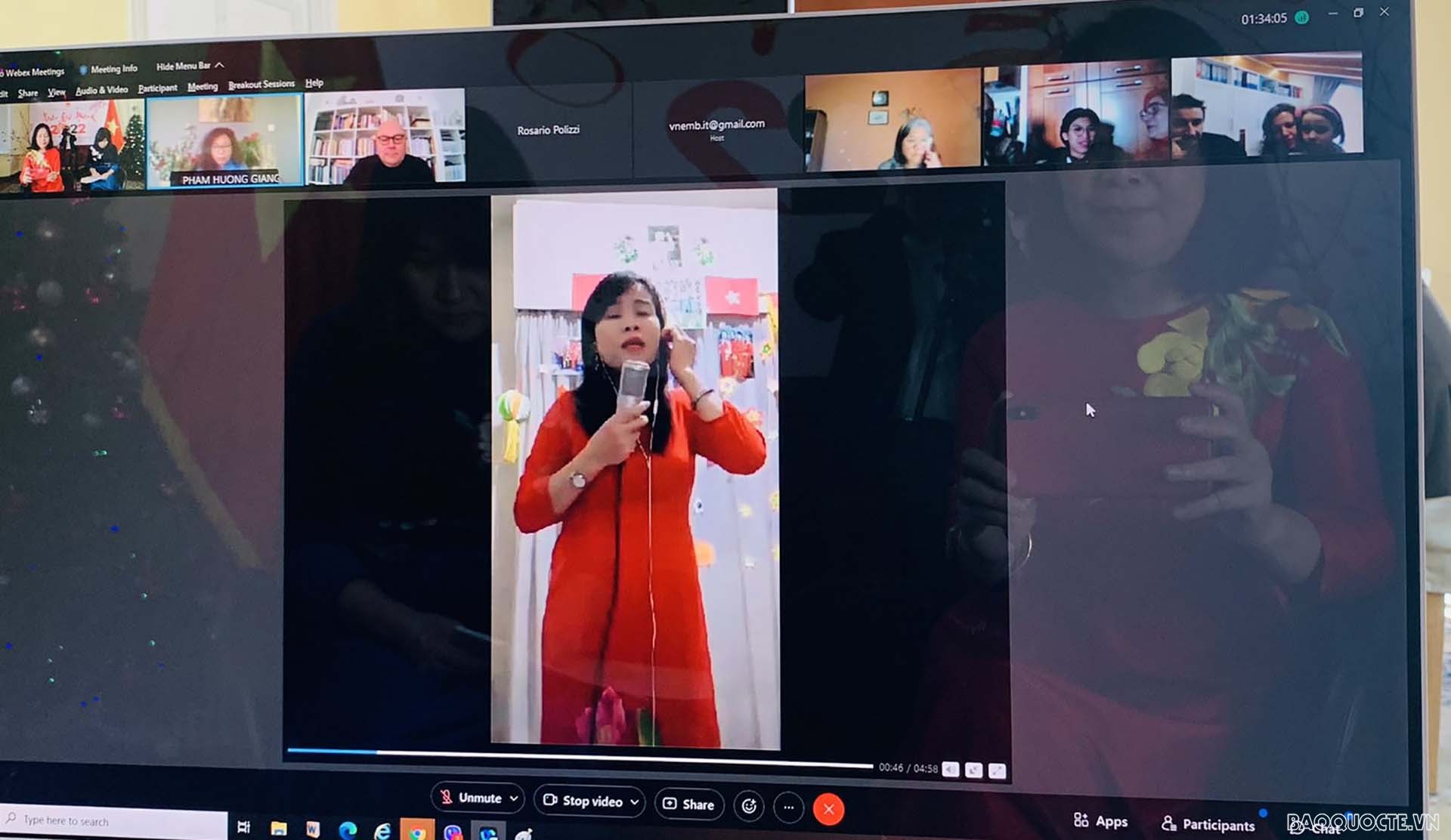 Xuân Quê hương 2022 trực tuyến với kiều bào tại Italy và Cyprus: Lan tỏa văn hóa và tài năng Việt Xuân Quê hương 2022 trực tuyến với kiều bào tại Italy và Cyprus: Lan tỏa văn hóa và tài năng Việt