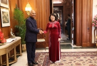 Phó Chủ tịch nước Đặng Thị Ngọc Thịnh hội kiến với Tổng thống Cộng hòa Ấn Độ