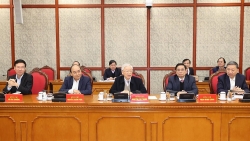 Tổng Bí thư, Chủ tịch nước Nguyễn Phú Trọng chủ trì phiên họp đầu tiên của Bộ Chính trị, Ban Bí thư khóa XIII