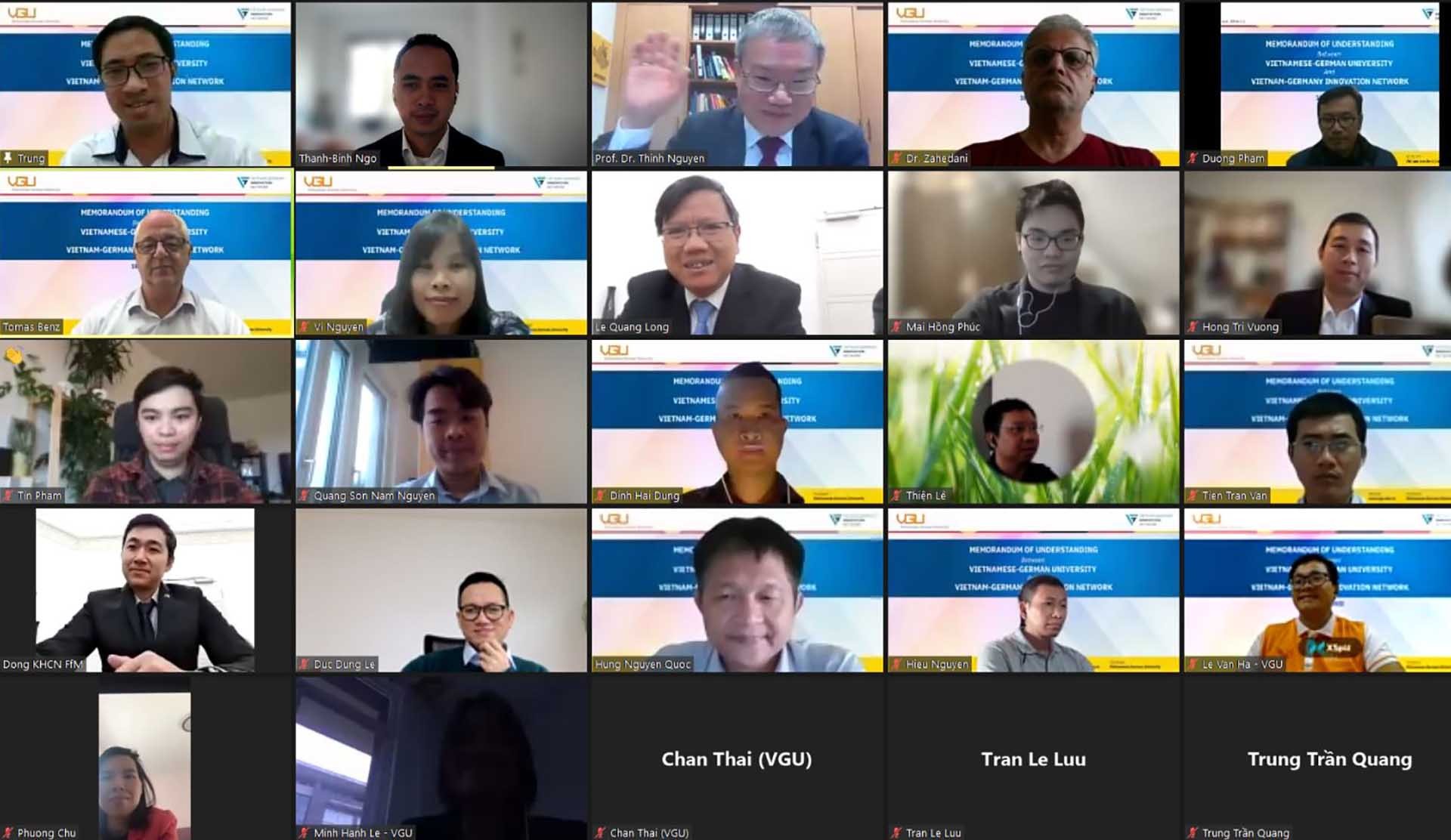 Đại học Việt Đức và Mạng lưới đổi mới sáng tạo Việt Đức ký biên bản ghi nhớ hợp tác