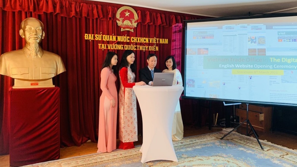 Đại sứ quán Việt Nam tại Thụy Điển khai trương trang web tiếng Anh cho các doanh nghiệp Bắc Âu