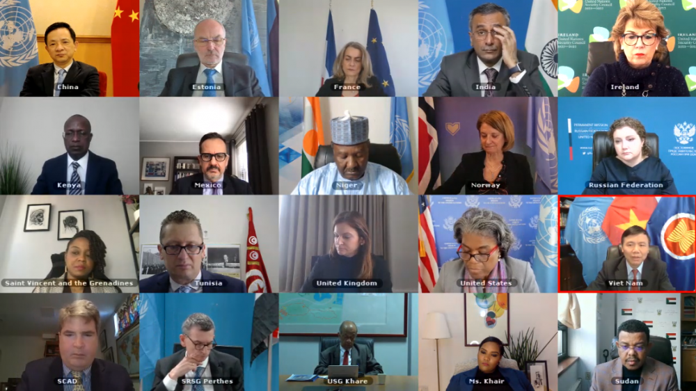 Hội đồng Bảo an Liên hợp quốc (HĐBA LHQ) đã họp công khai trực tuyến về tình hình Sudan 