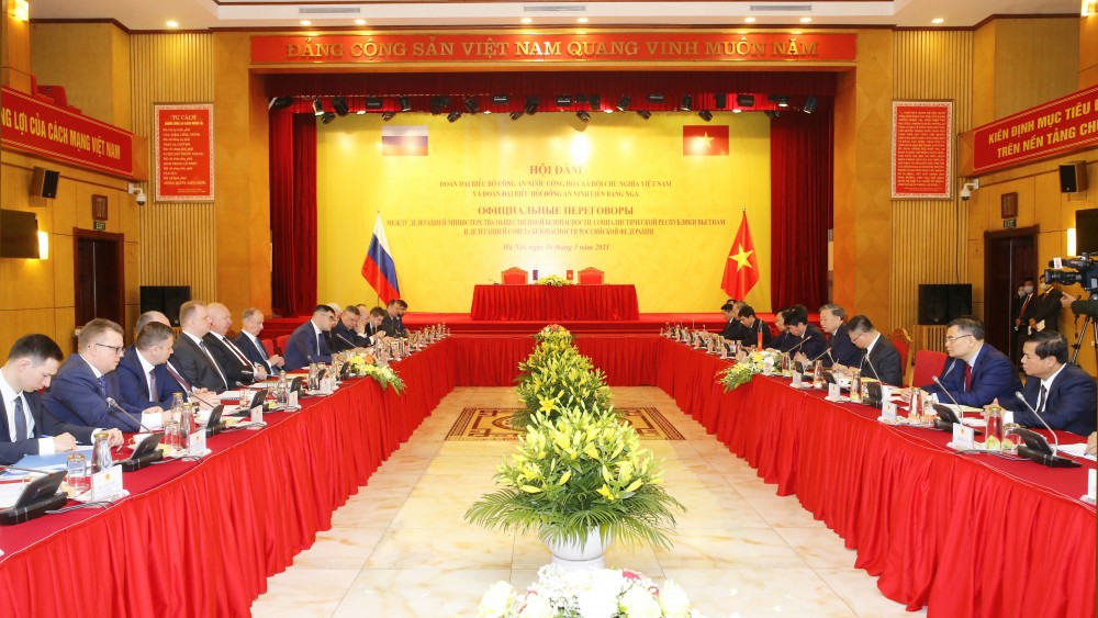 Trong ảnh: Quang cảnh buổi hội đàm. Ảnh: Doãn Tấn - TTXVN