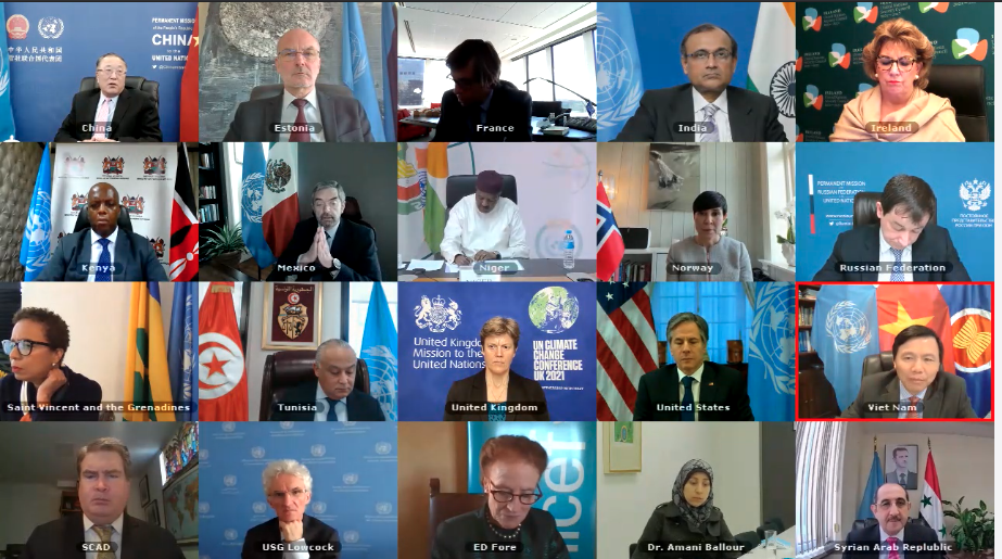 Hội đồng Bảo an Liên hợp quốc (HĐBA LHQ) đã họp định kỳ hàng tháng về tình hình nhân đạo Syria bằng hình thức trực tuyến