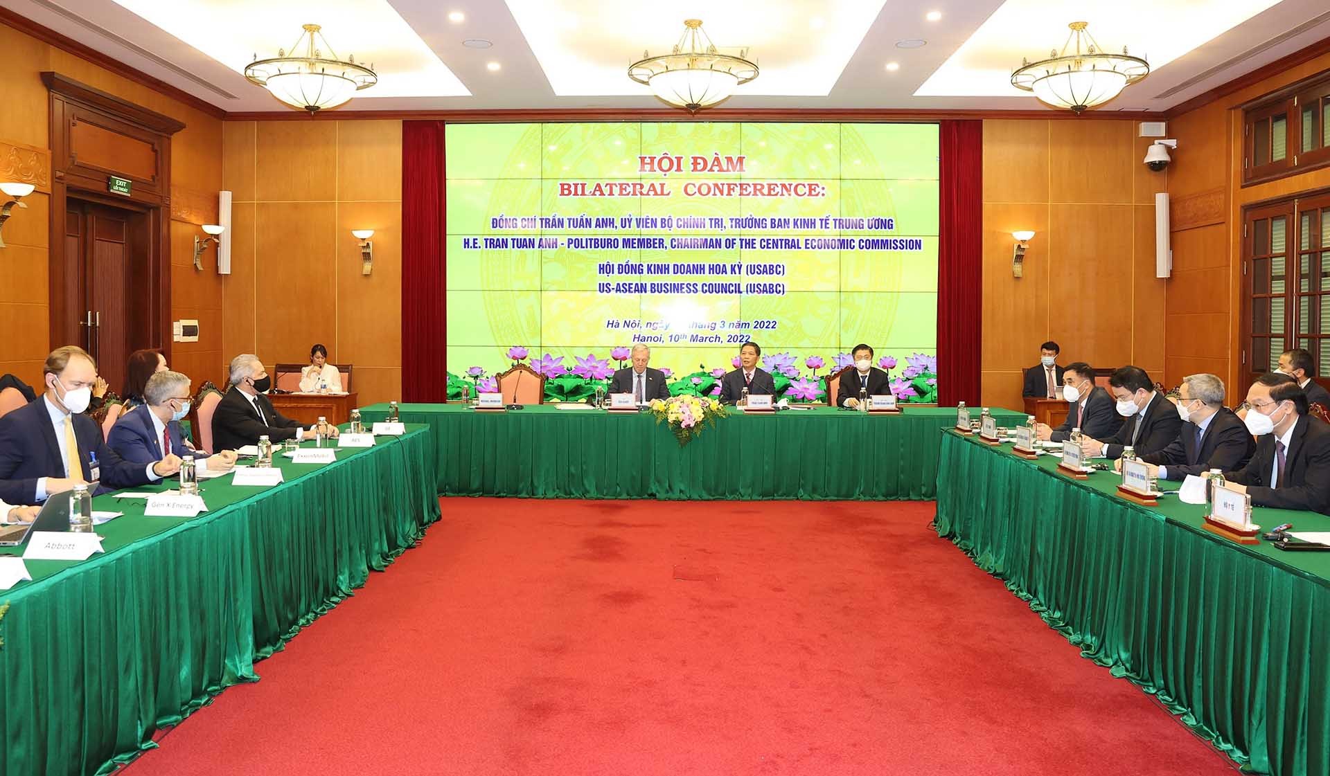 Toàn cảnh buổi làm việc. (Nguồn: TTXVN) Toàn cảnh buổi làm việc. (Nguồn: TTXVN)