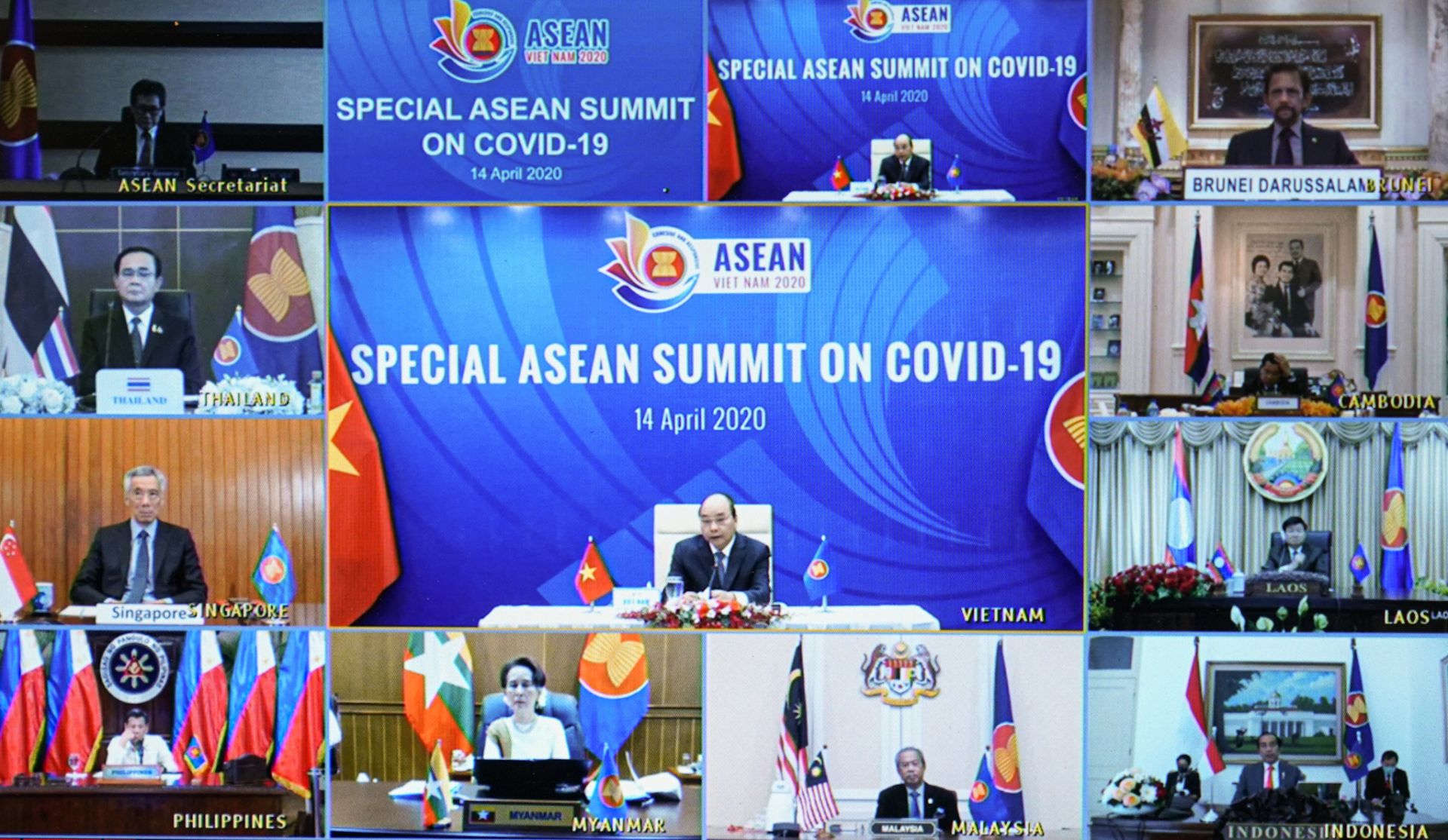 thu tuong chu tri hoi nghi cap cao dac biet asean va asean3 ung pho covid 19