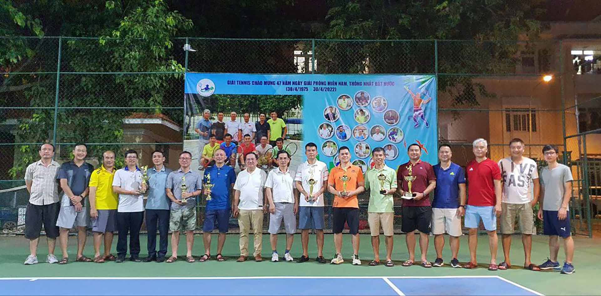 Giải tennis chào mừng 47 năm ngày thống nhất đất nước tại Campuchia