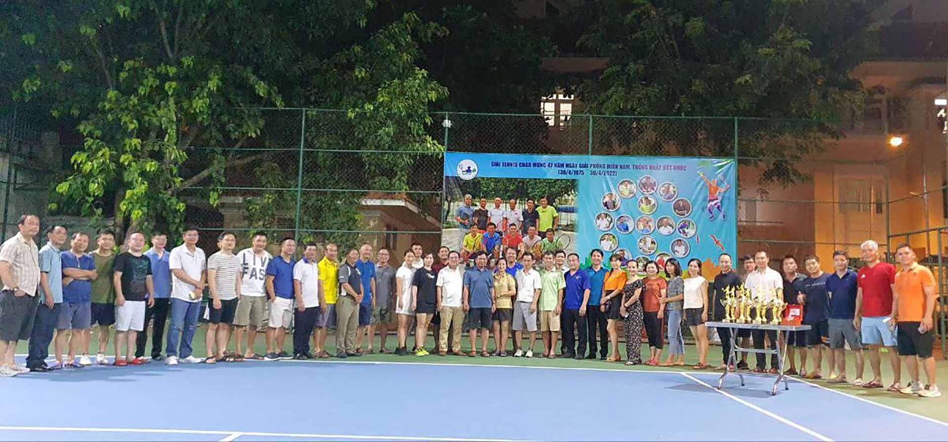 Giải tennis chào mừng 47 năm ngày thống nhất đất nước tại Campuchia