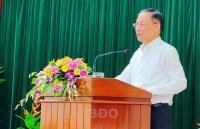Thứ trưởng Ngoại giao Lê Hoài Trung làm việc với lãnh đạo tỉnh Bình Định