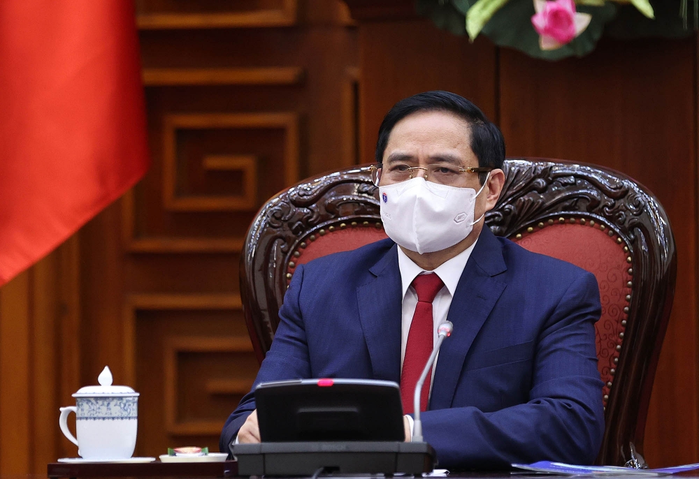 Thủ tướng Phạm Minh Chính làm việc với Chủ tịch Hội nghị Liên hợp quốc về Biến đổi khí hậu lần thứ 26