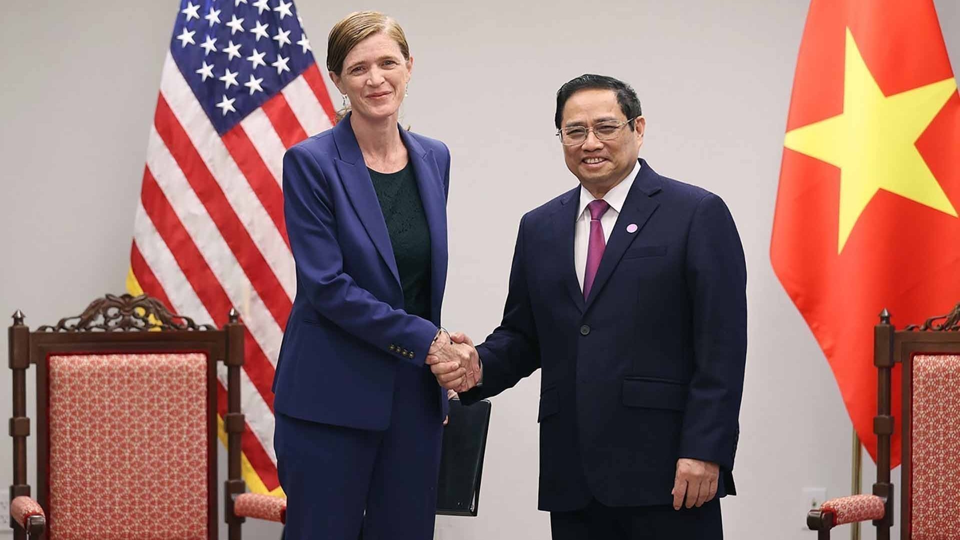Thủ tướng gặp Giám đốc USAID và Đặc phái viên của Tổng thống Hoa Kỳ về khí hậu