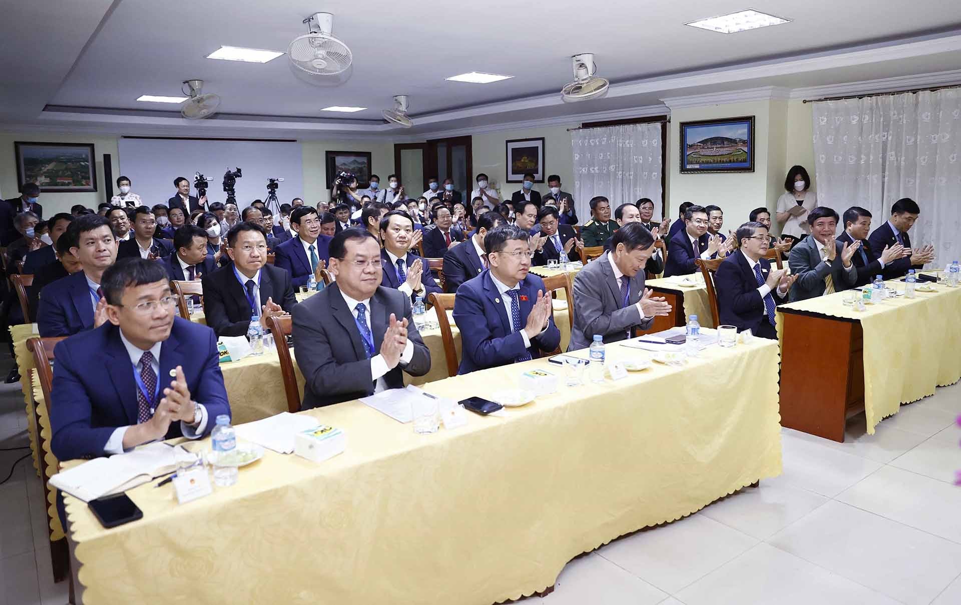 Đại biểu dự cuộc gặp. (Nguồn: TTXVN) Đại biểu dự cuộc gặp. (Nguồn: TTXVN)