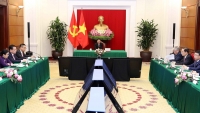 Thường trực Ban Bí thư Đảng Cộng sản Việt Nam và Cuba hội đàm trực tuyến