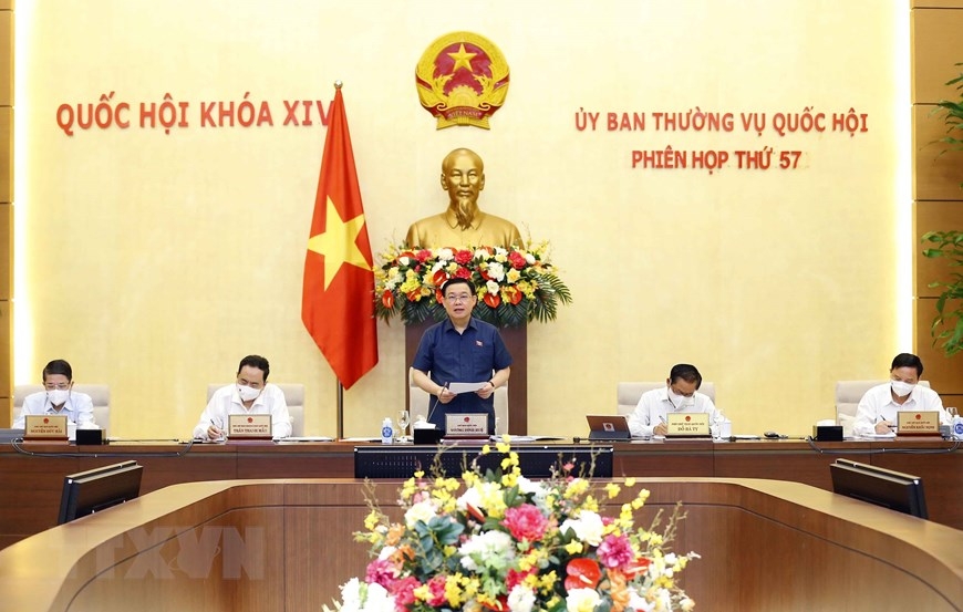 Chủ tịch Quốc hội Vương Đình Huệ chủ trì Phiên họp thứ 57 Ủy ban Thường vụ Quốc hội