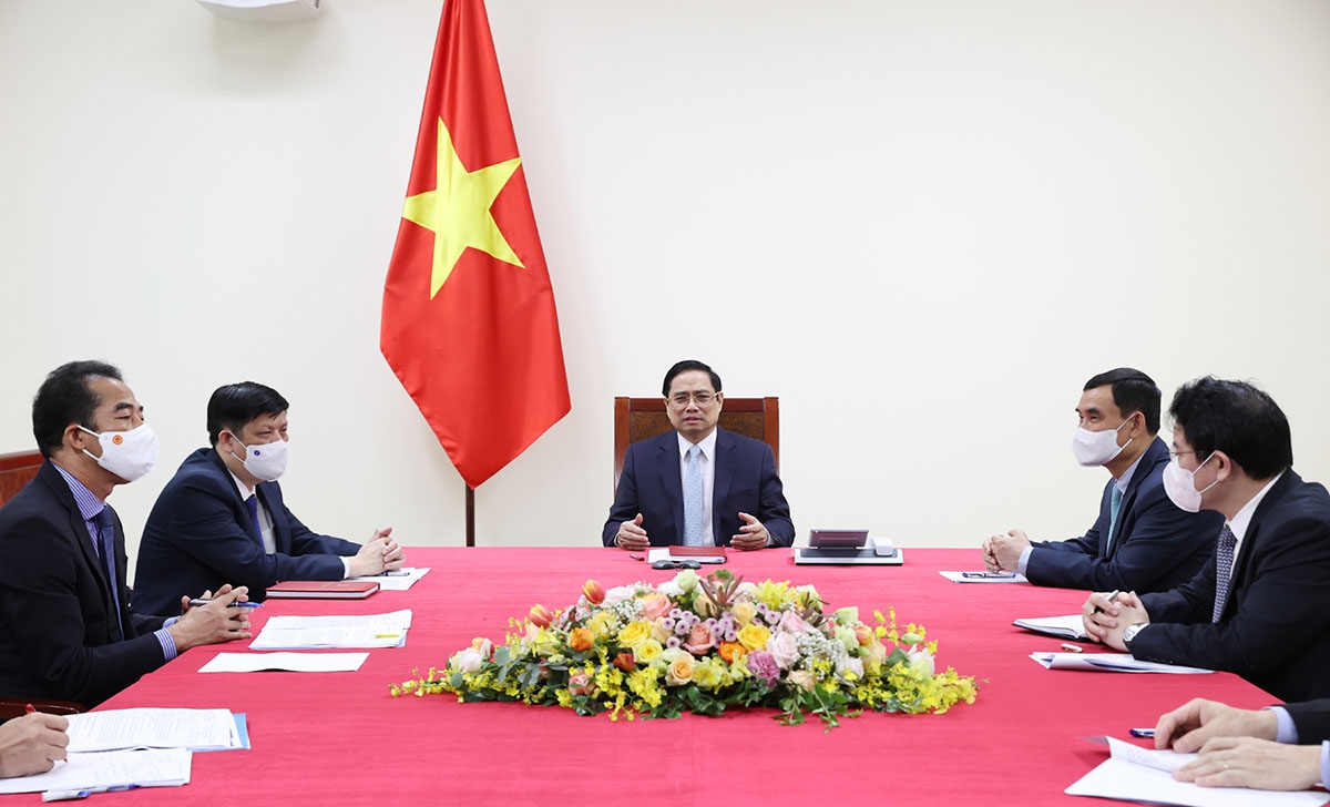 Thủ tướng Phạm Minh Chính điện đàm với Thủ tướng Pháp